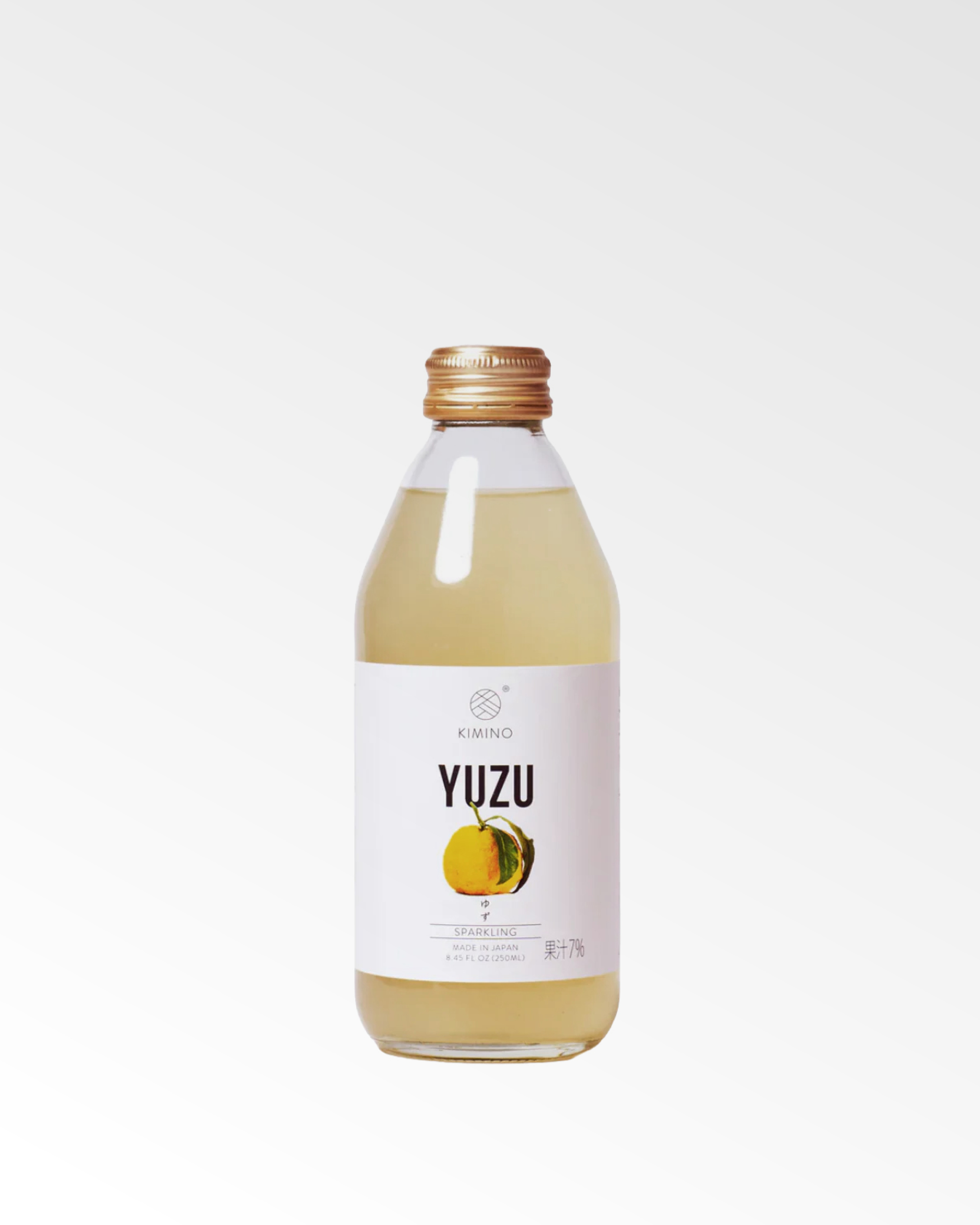 flasche yuzu limonade aus japan